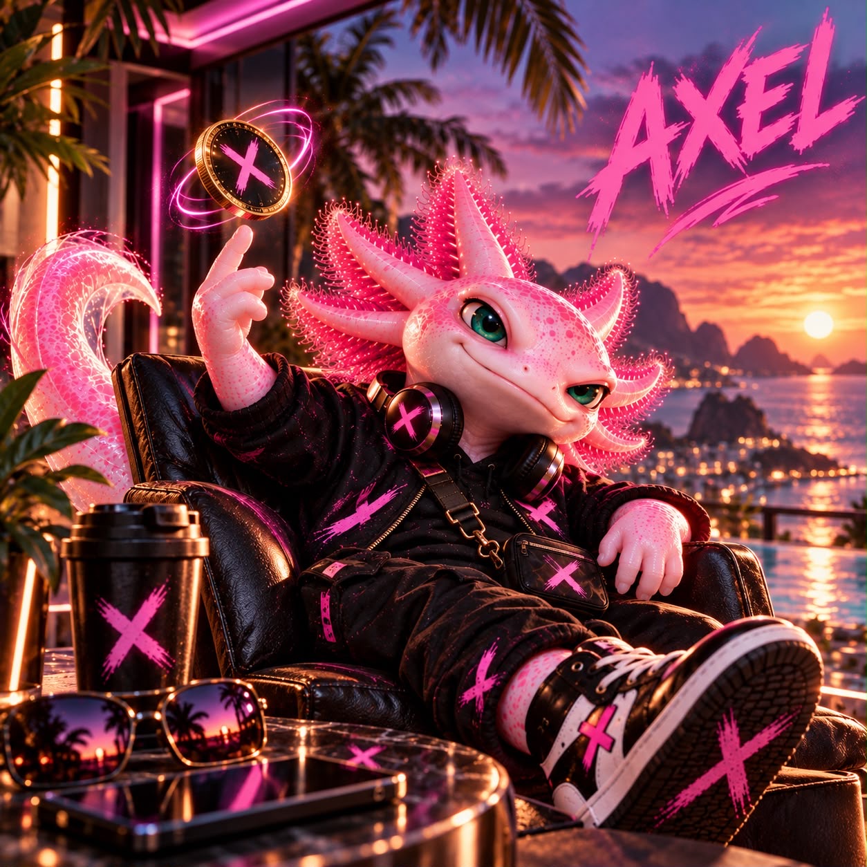 Axel relaxing